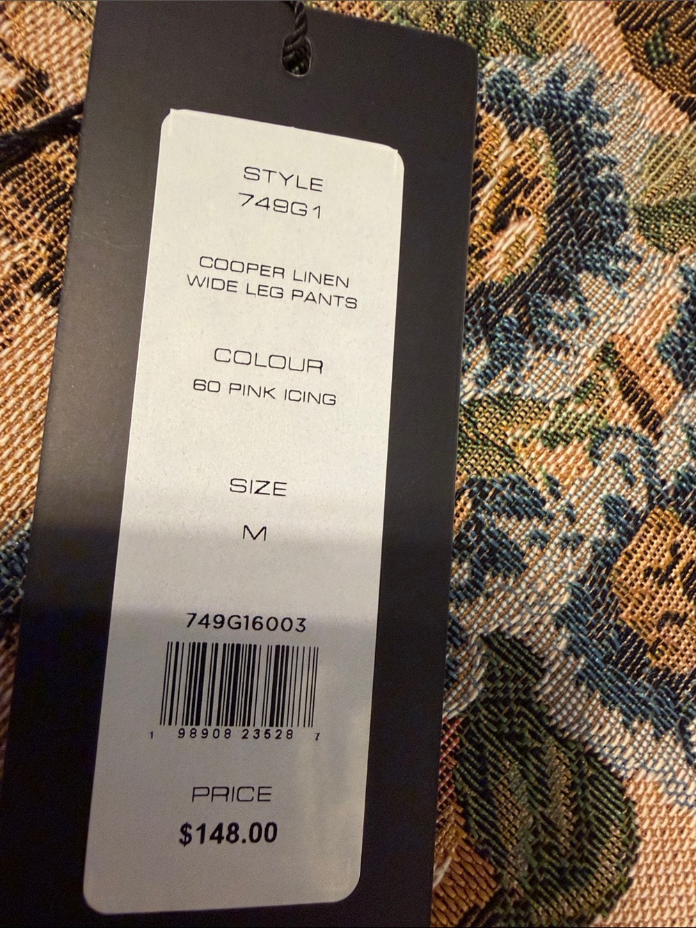 Linen lined drawstring trouser - Picture 10 of 10